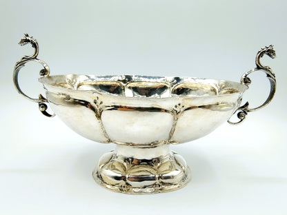 Silver brandy bowl, L. Guidon, Groningen, 1698