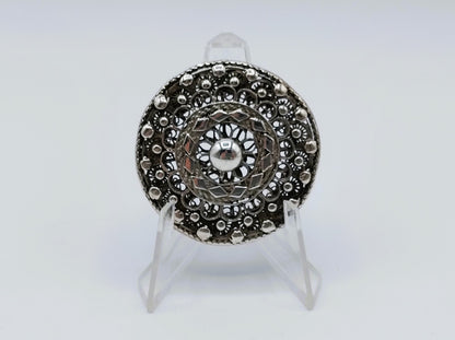 Silver brooch, made from Zeeland valve piece, 19th century