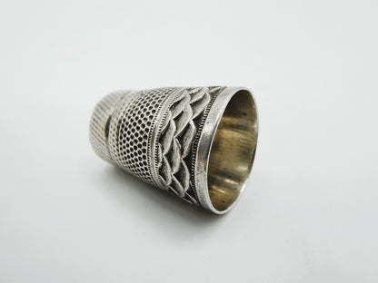 Silver thimble