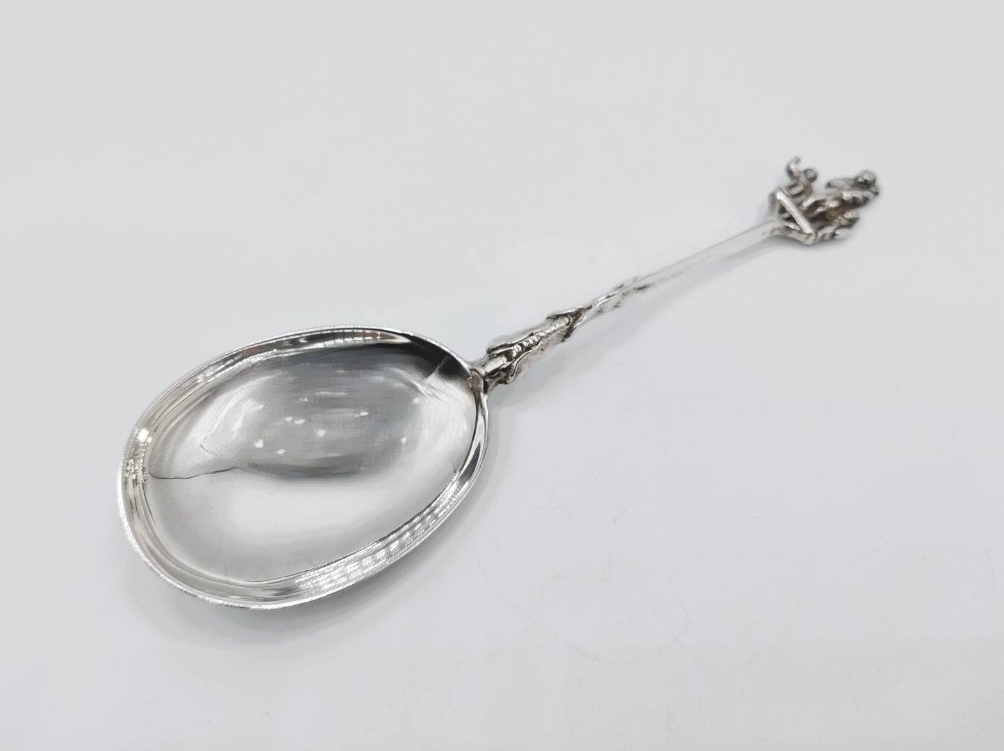 Silver occasional spoon, pseudo hallmarks Amsterdam, 19th century