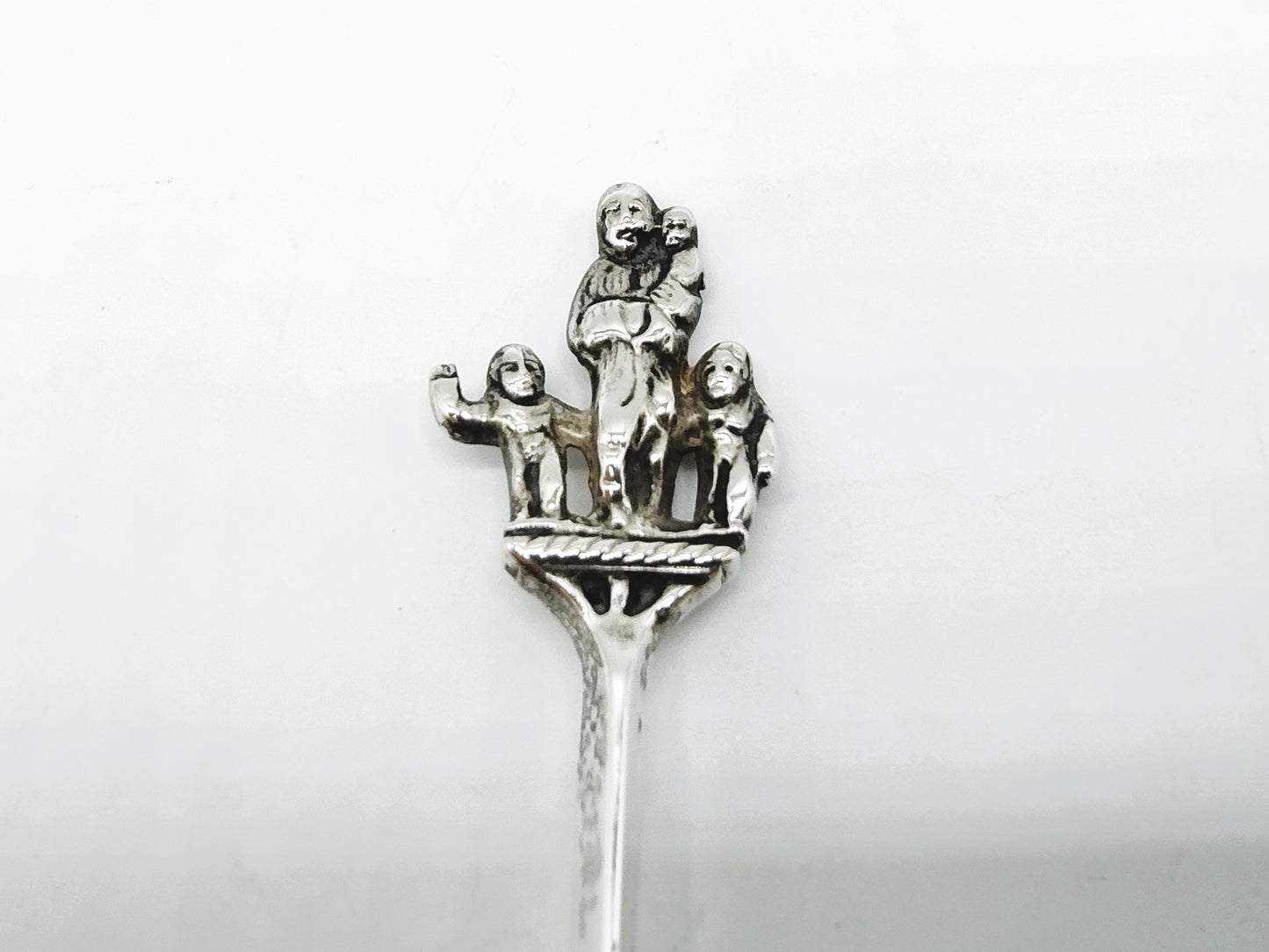 Silver occasional spoon, pseudo hallmarks Amsterdam, 19th century