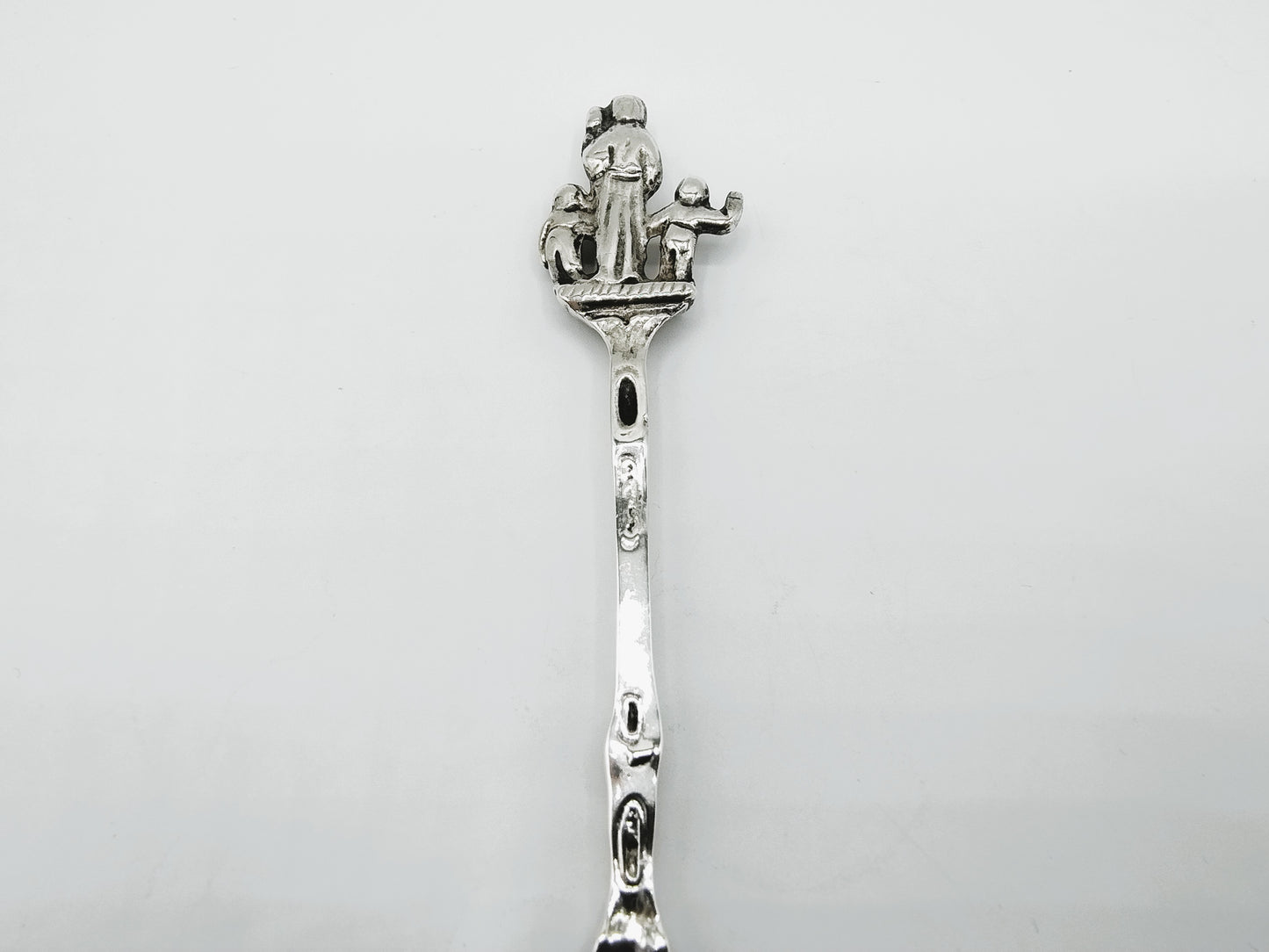 Silver occasional spoon, pseudo hallmarks Amsterdam, 19th century