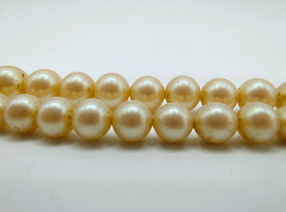 Parelketting met zilveren slot, 44,5 cm