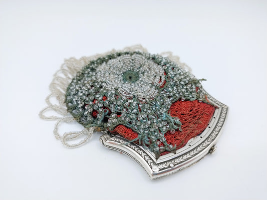 Silver purse clasp, M. Warren, Sneek, 1840