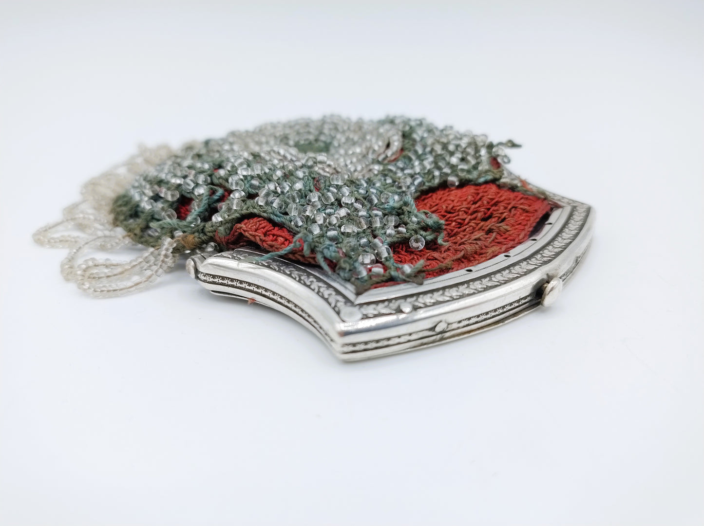 Silver purse clasp, M. Warren, Sneek, 1840
