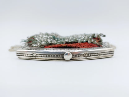 Silver purse clasp, M. Warren, Sneek, 1840