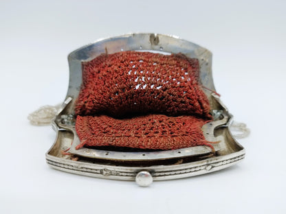 Silver purse clasp, M. Warren, Sneek, 1840