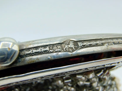 Silver purse clasp, M. Warren, Sneek, 1840