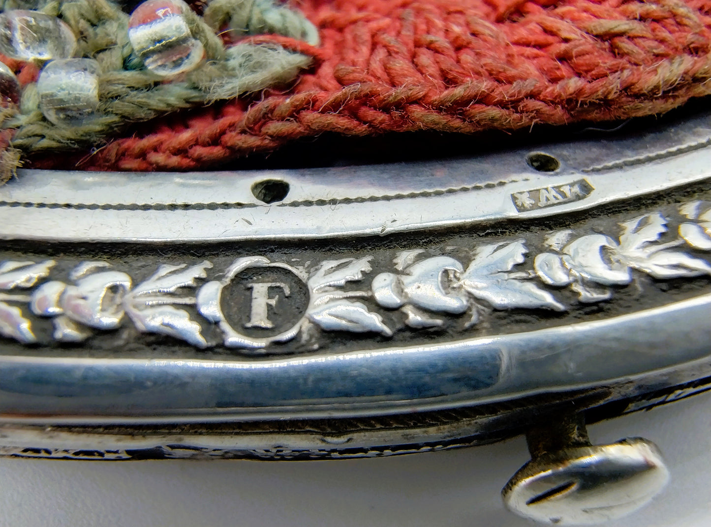 Silver purse clasp, M. Warren, Sneek, 1840