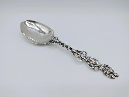 Silver birth spoon, JJ Hiemstra, Makkum, 1826