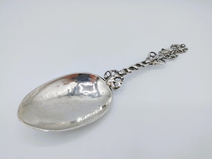 Silver birth spoon, JJ Hiemstra, Makkum, 1826