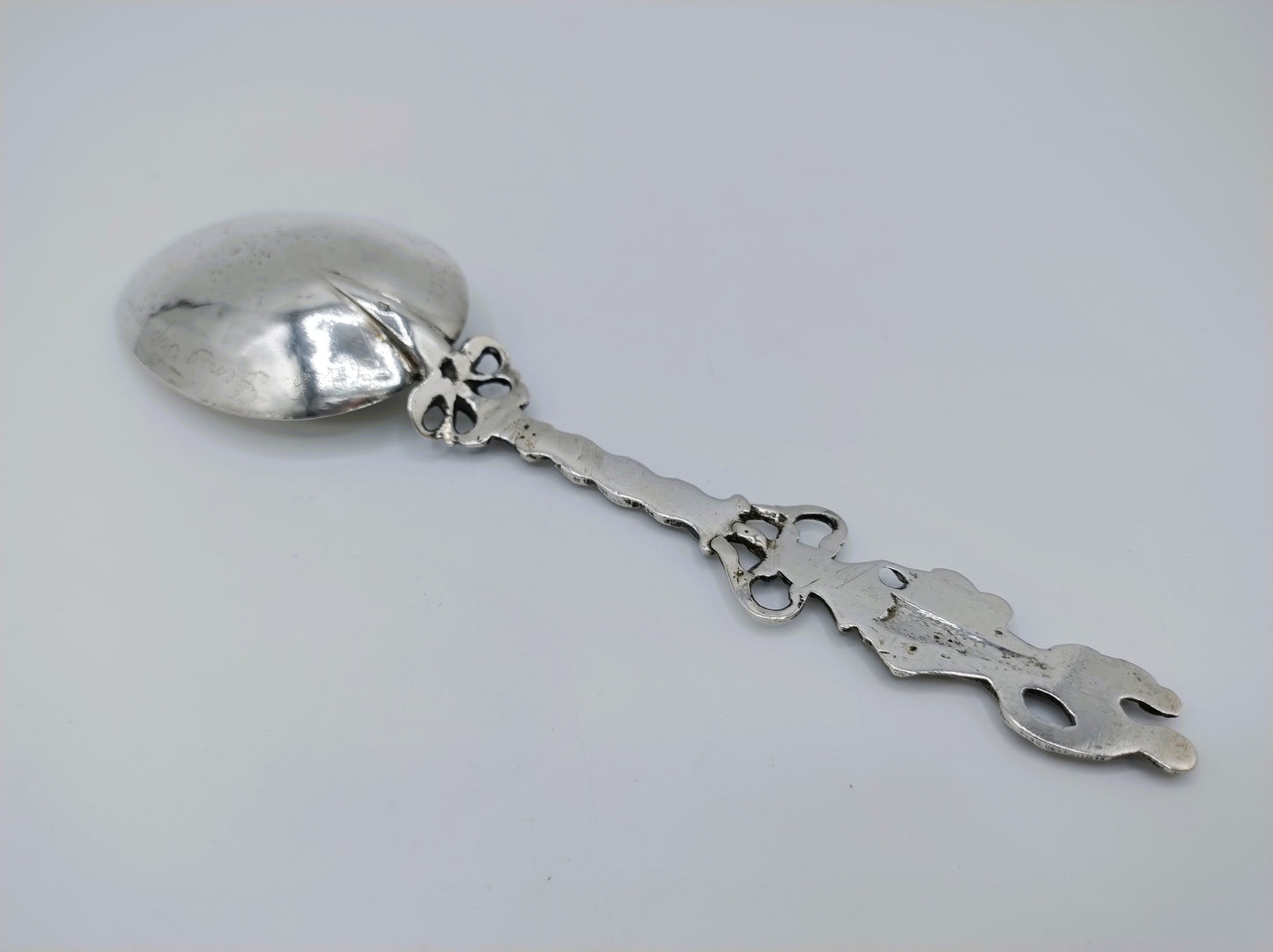 Silver birth spoon, JJ Hiemstra, Makkum, 1826