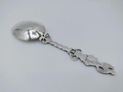 Silver birth spoon, JJ Hiemstra, Makkum, 1826