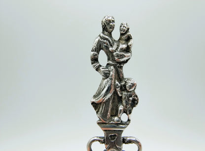 Silver birth spoon, JJ Hiemstra, Makkum, 1826