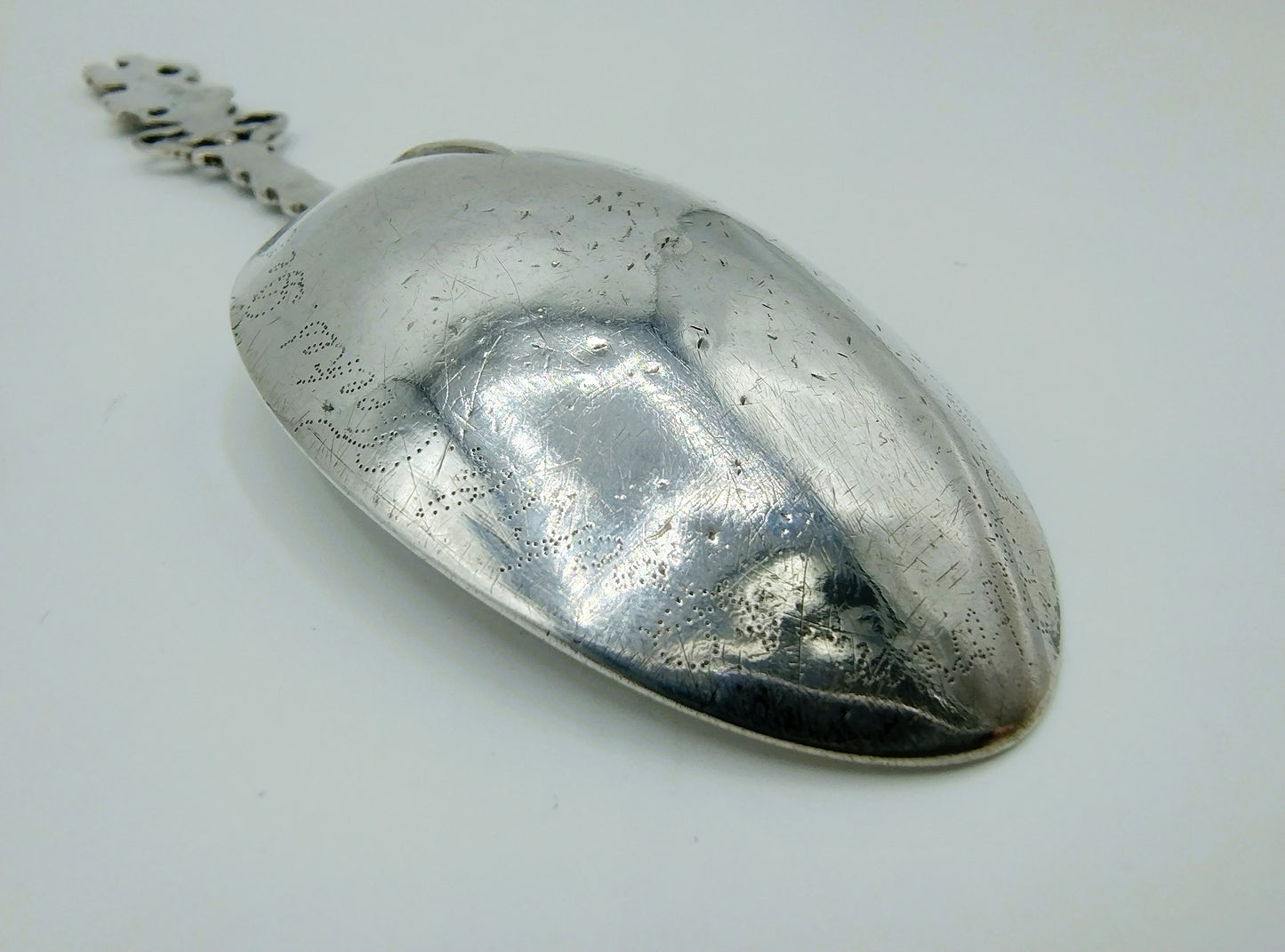 Silver birth spoon, JJ Hiemstra, Makkum, 1826