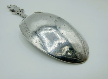 Silver birth spoon, JJ Hiemstra, Makkum, 1826