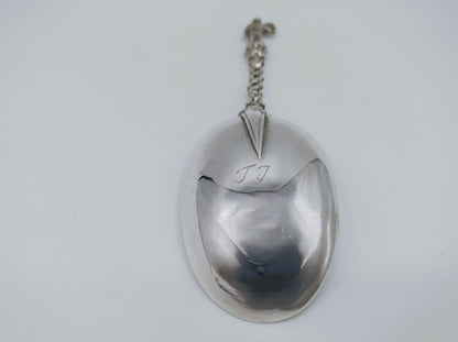 Silver occasional spoon, 18th century
