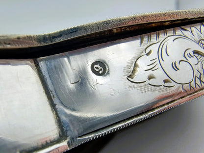 Large silver purse bracket, SF Reitsma, Heerenveen, 1866