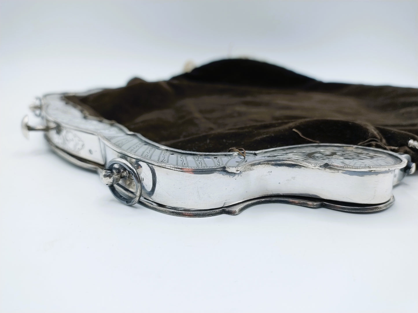 Large silver purse bracket, SF Reitsma, Heerenveen, 1866