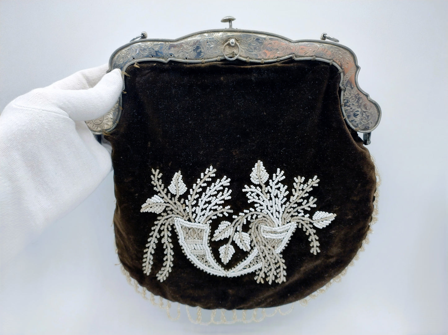 Large silver purse bracket, SF Reitsma, Heerenveen, 1866