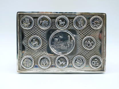 Silberne Deckeldose, Nir Chen, Israel, ca. 1950