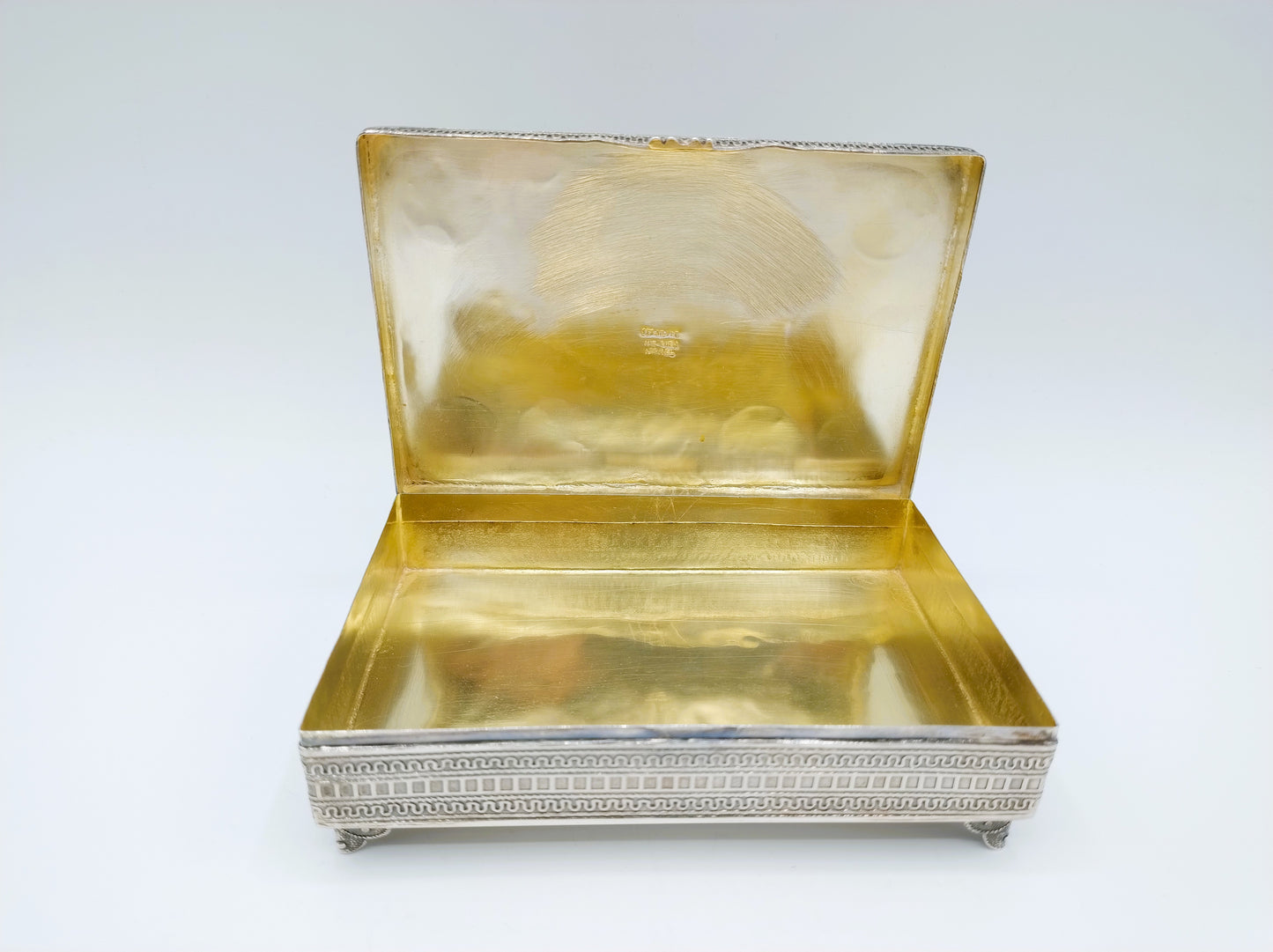 Silberne Deckeldose, Nir Chen, Israel, ca. 1950