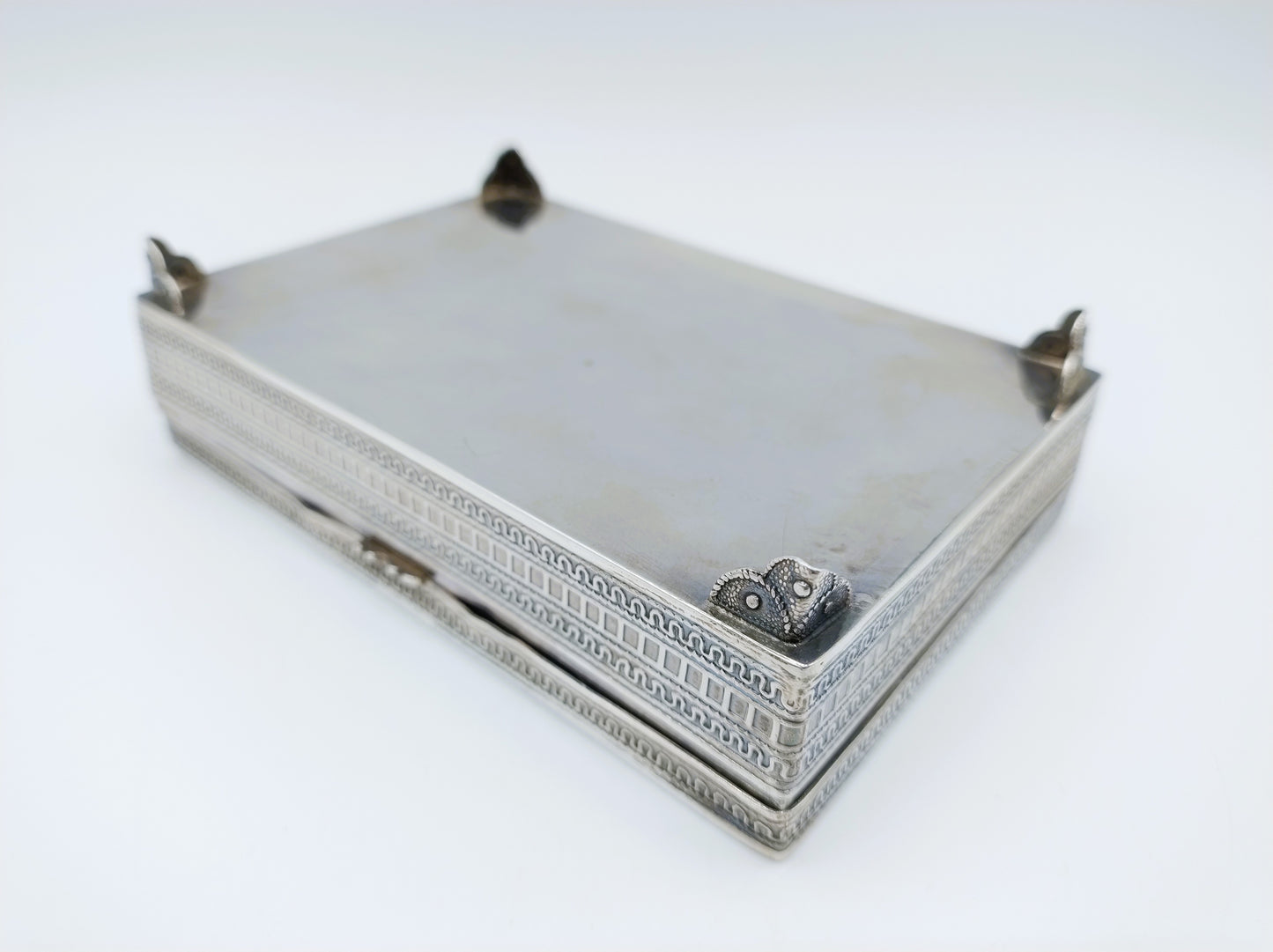 Silberne Deckeldose, Nir Chen, Israel, ca. 1950