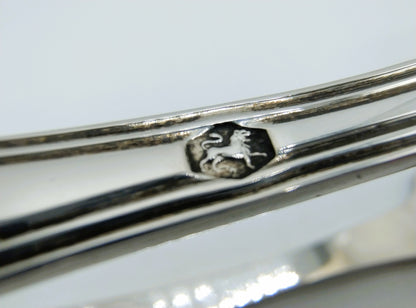 Silver sardine tongs, W. and Middendo Brick, Rotterdam, 1861