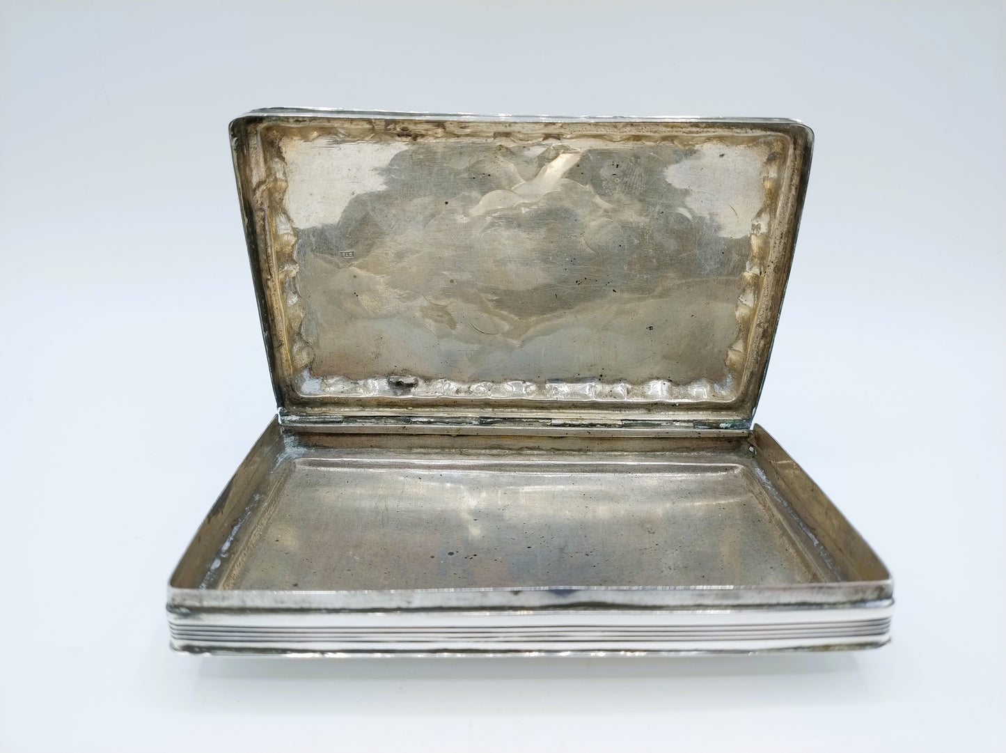 Silver tobacco box, C. Monteban, Schoonhoven, 1869