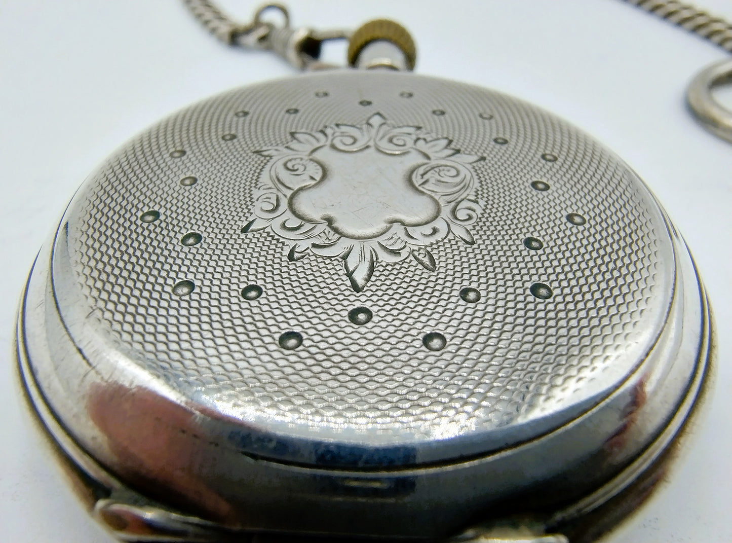 Zilveren zakhorloge aan zilveren horlogeketting, Duitsland