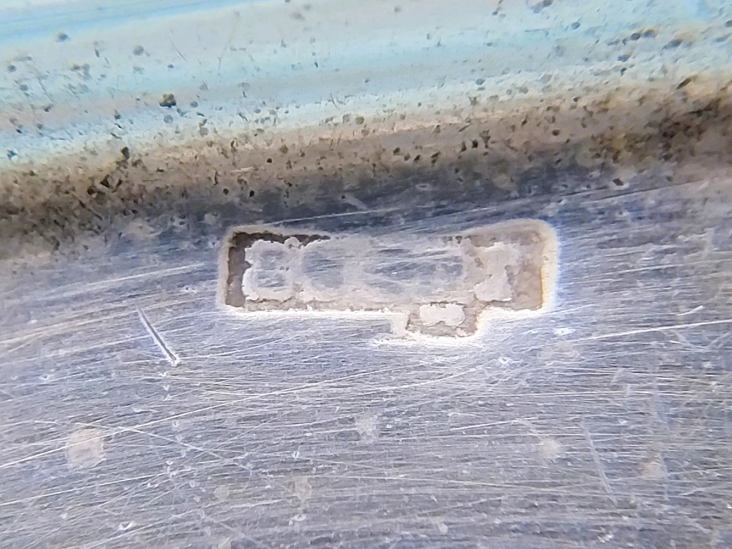 Zilveren bord met randdecor, H.A. Jürst & Co AG, Berlin, Duitsland.