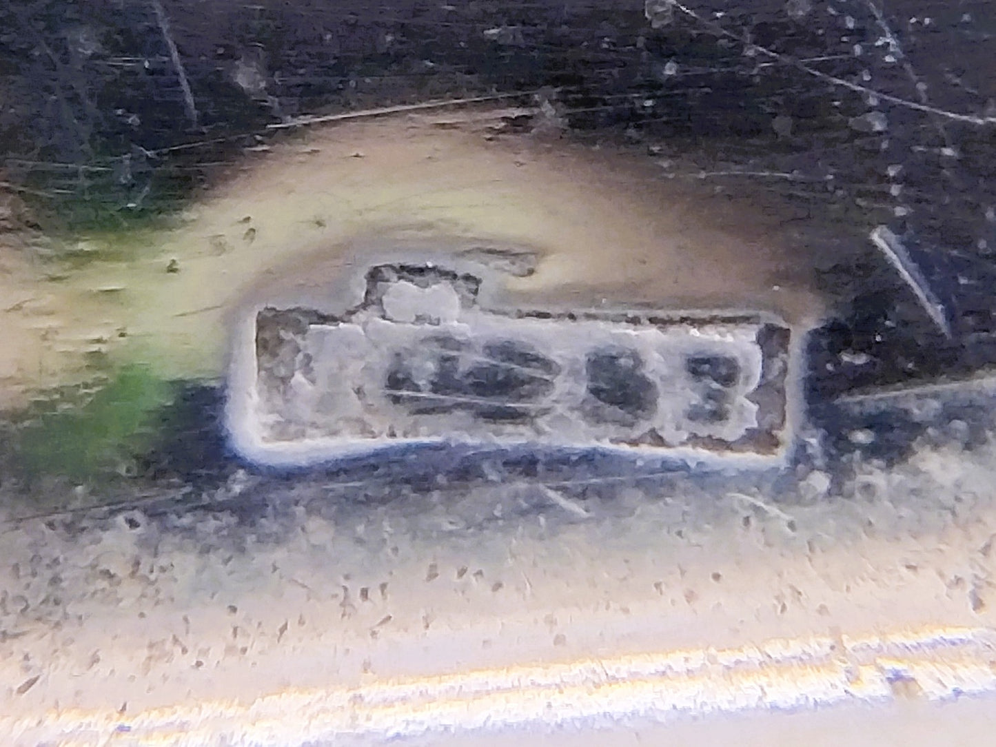 Zilveren bord met randdecor, H.A. Jürst & Co AG, Berlin, Duitsland.