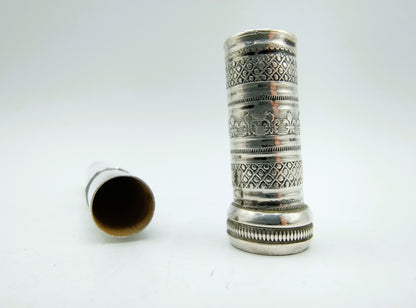 Zilveren naaldenkoker, fa. Gebr. J. en D. Veenstra, Leeuwarden, ca. 1850