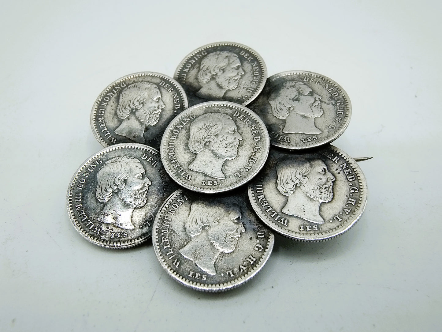 Silberne Penny-Brosche, Willem 3