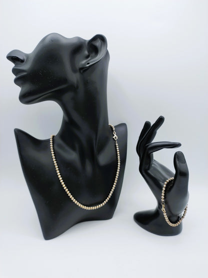 Silver necklace + bracelet, Mark Preziosi, Arezzo, Italy