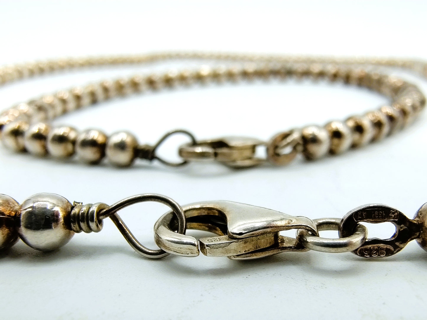 Silver necklace + bracelet, Mark Preziosi, Arezzo, Italy
