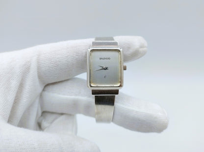 Silberne Uhr, Splendid, 15,5 cm.