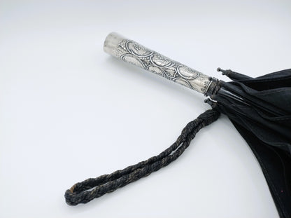 Antieke paraplu met zilveren handvat (mesheft), Hooijkaas,  L. Lewis, 1892