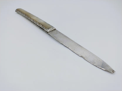 Silbernes Taschenmesser mit Perlmuttgriff, 18. Jahrhundert?