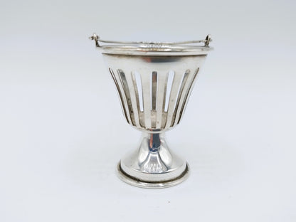 Zilveren miniatuur vuurkorf, H. Hooijkaas, Schoonhoven, 20e eeuws