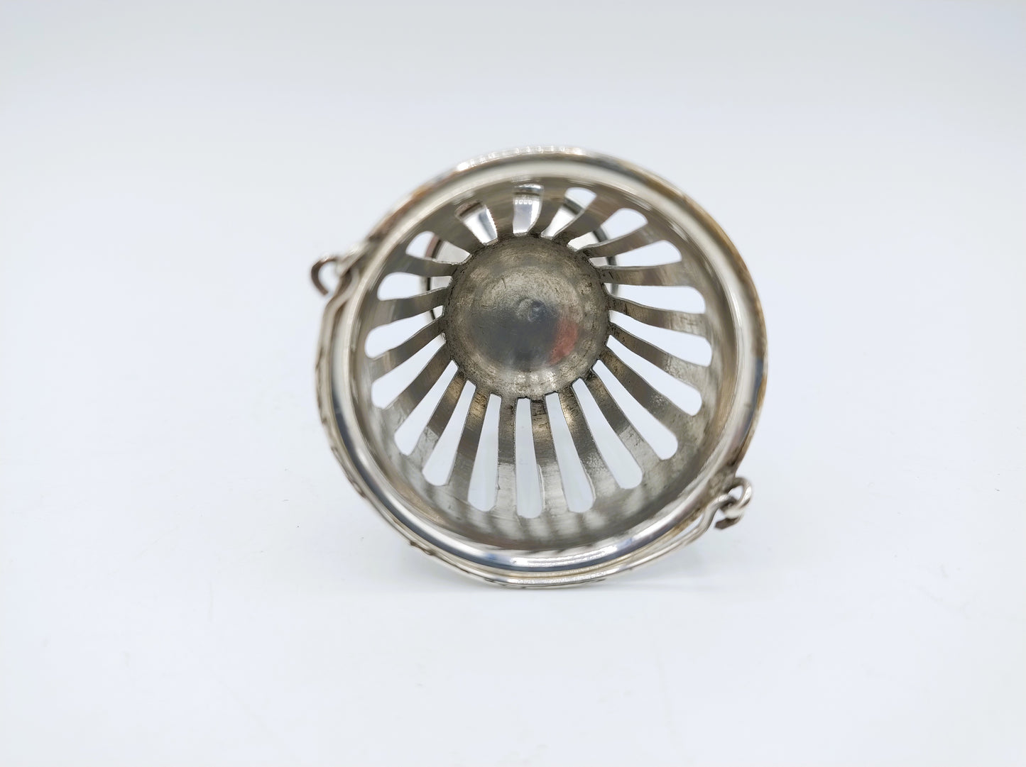 Zilveren miniatuur vuurkorf, H. Hooijkaas, Schoonhoven, 20e eeuws