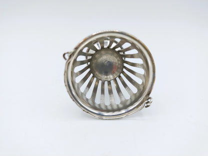 Zilveren miniatuur vuurkorf, H. Hooijkaas, Schoonhoven, 20e eeuws