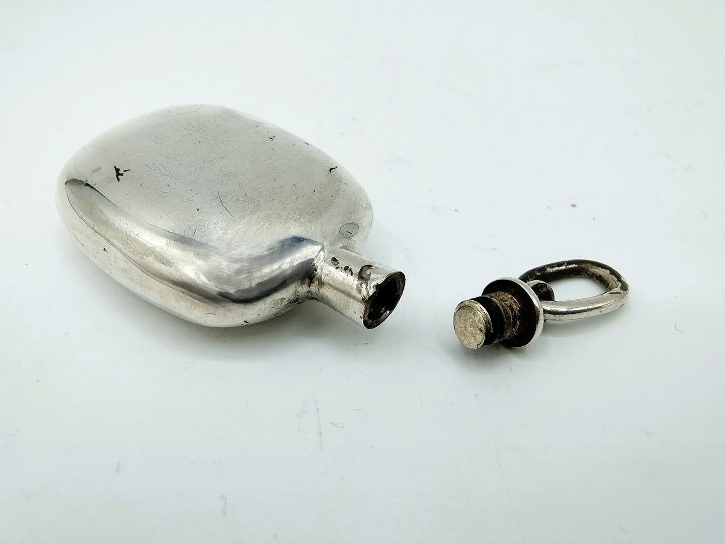 Zilveren miniatuur veldfles, Italië, 20e eeuws