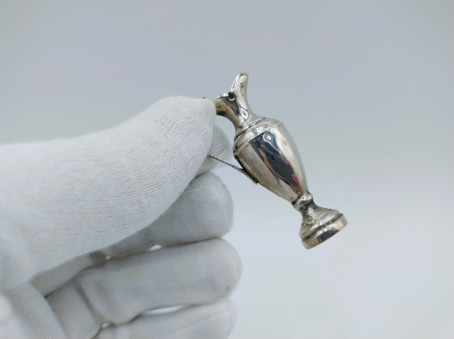 Zilveren miniatuur kan, H. Looren - de Jong, Schoonhoven, ca. 1975