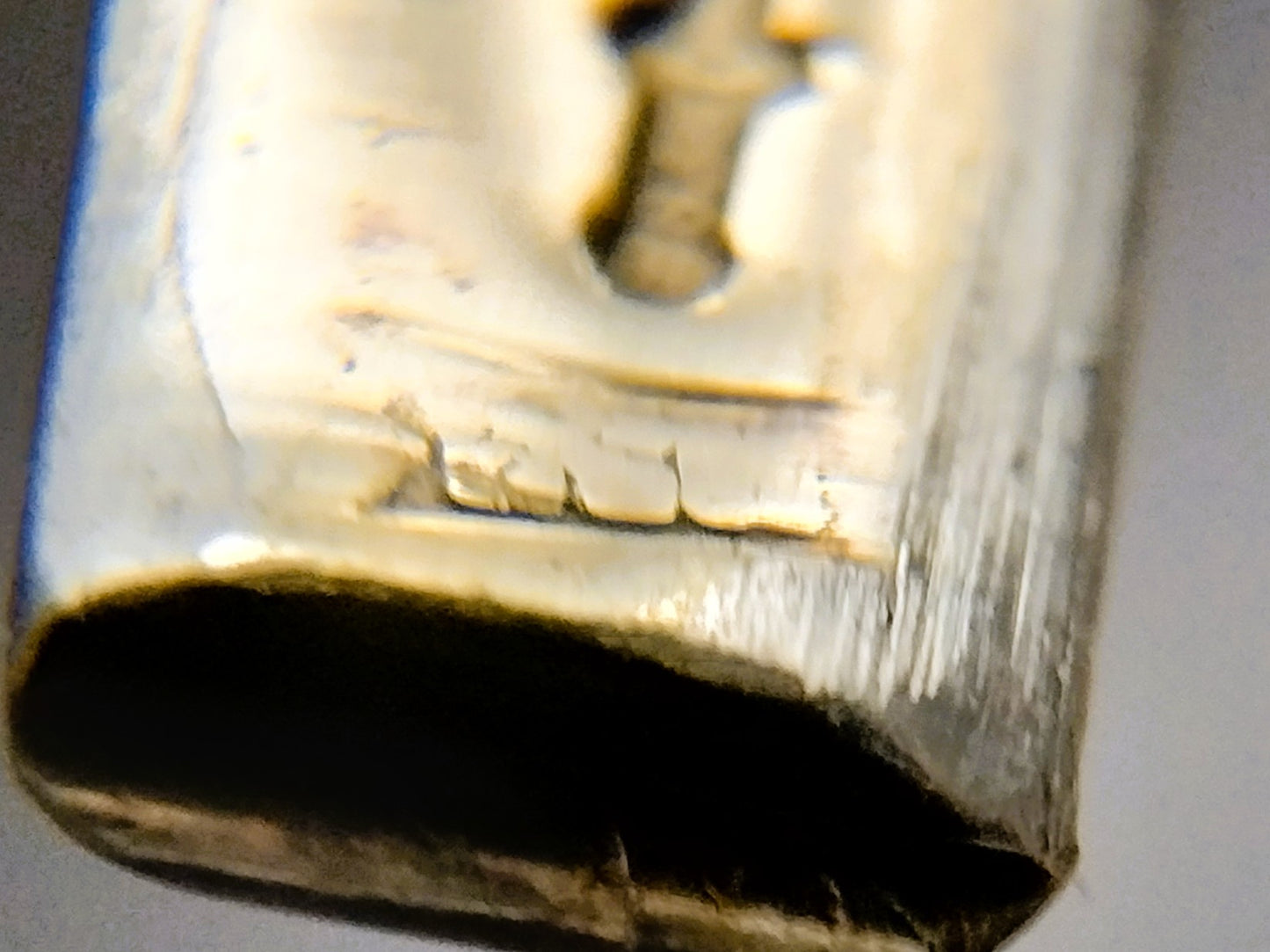 14 Karat Gold auf Silber Armreif / Sklavenarmband, 6mm