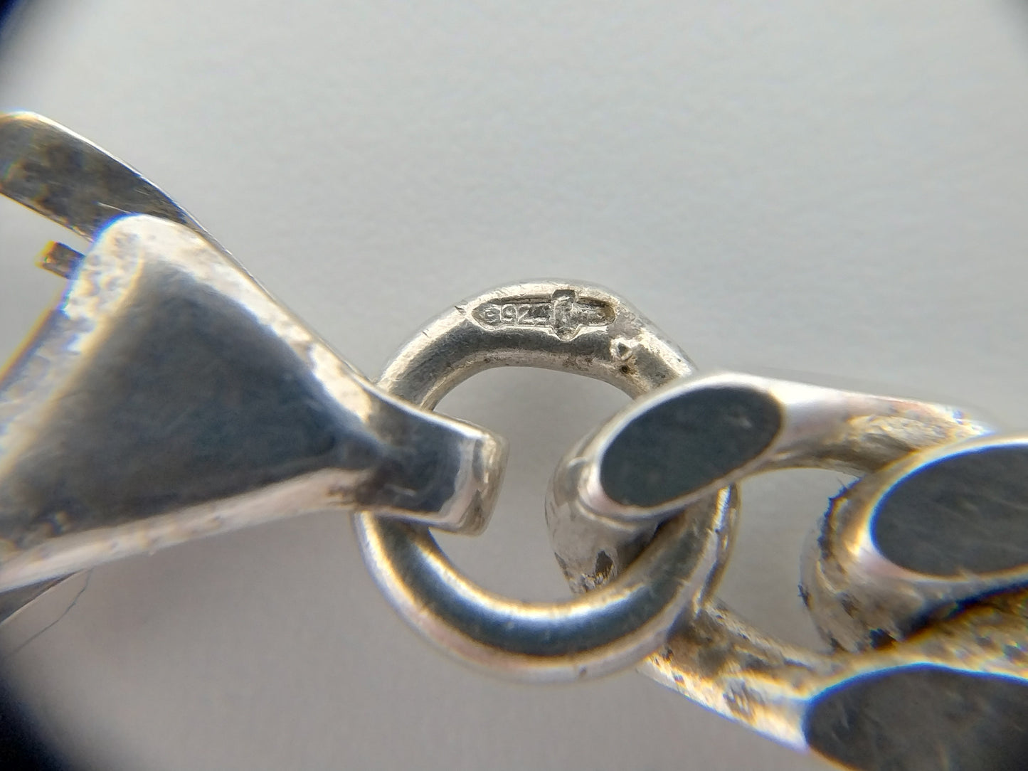 Silver men's bracelet, 925, 20.5 cm.