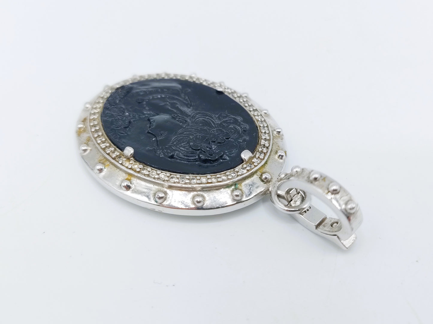 Großer Kamee-Anhänger aus Silber 925