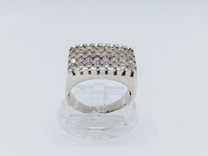 Silberring mit Zirkonia, 18 mm