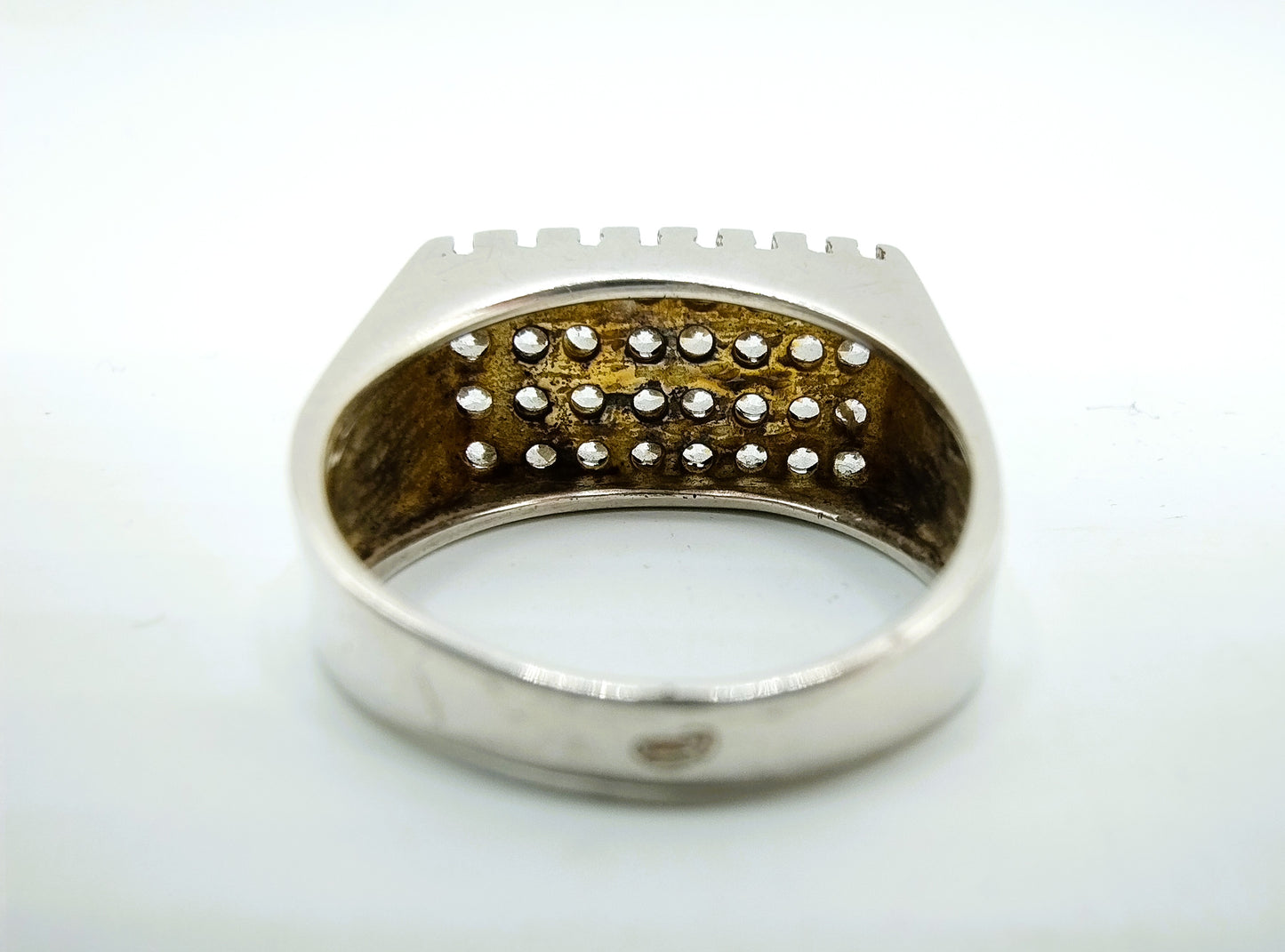 Silberring mit Zirkonia, 18 mm