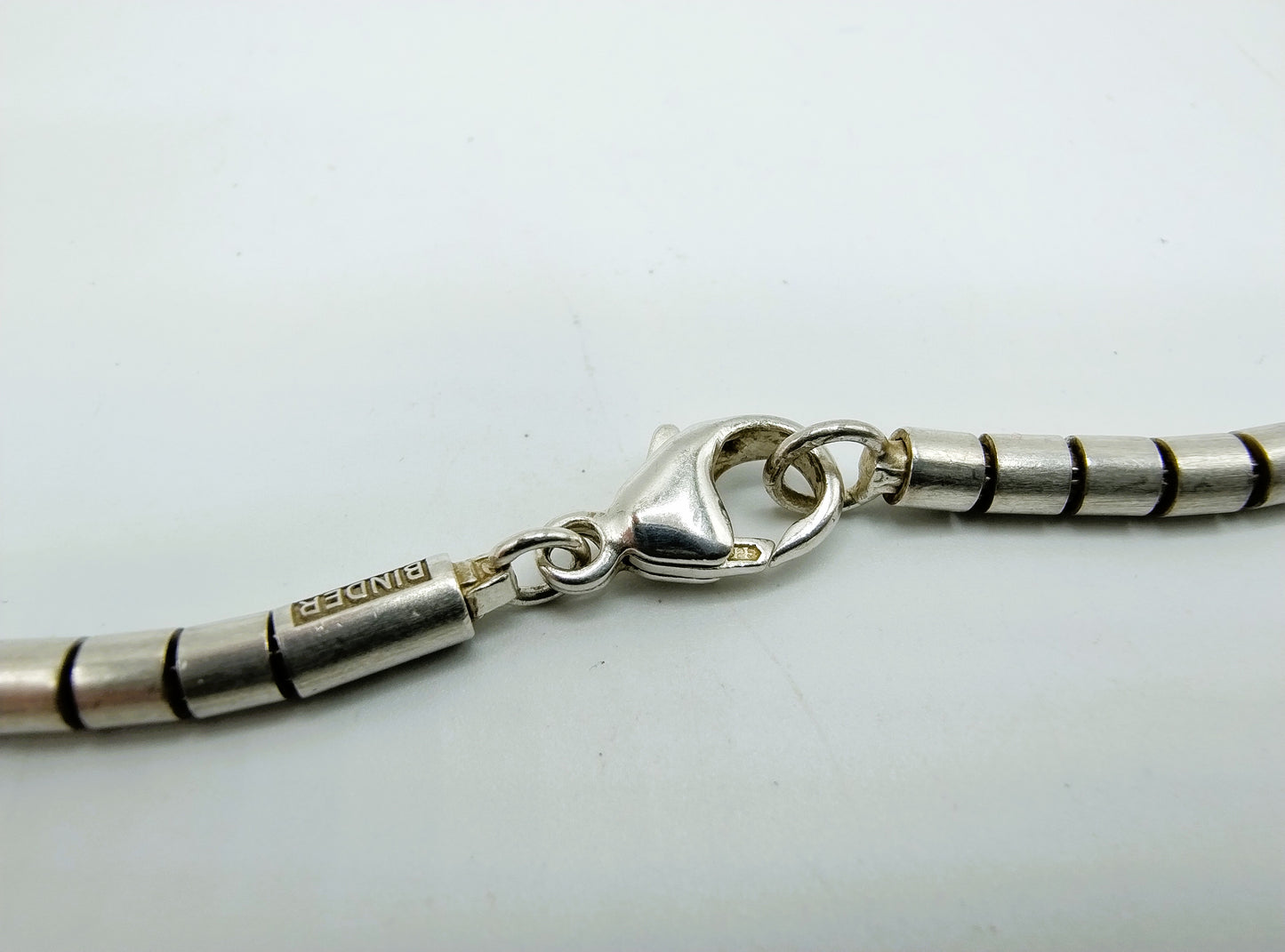 Silver snake chain, Friedrich Binder, 45.5 cm. 